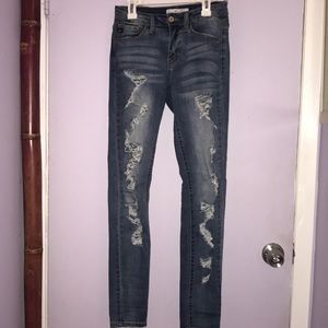 Girls ripped jeans size 24/1